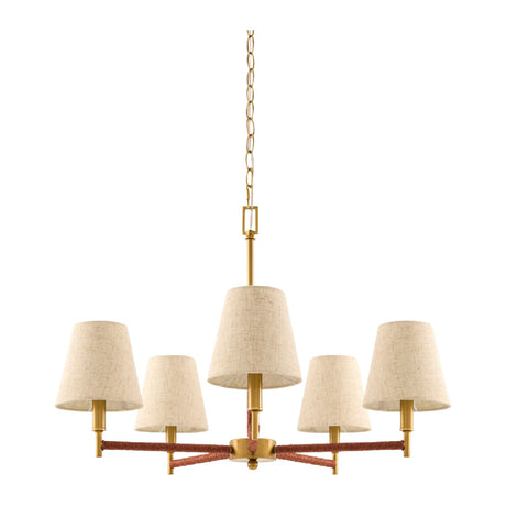 Modern European furniture - Gold Armed Chandelier - www.oroa.com