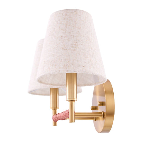 Modern European furniture - Fabric Shade 2-Light Wall Lamp - www.oroa.com