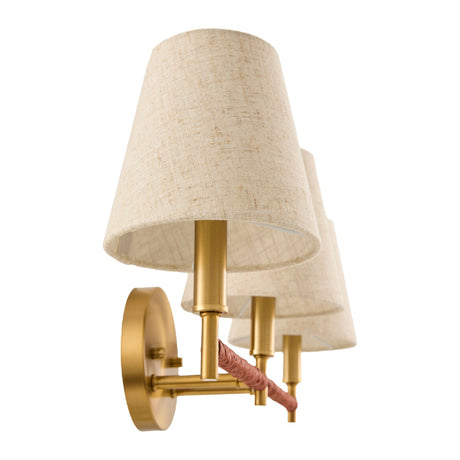 Modern European furniture -  Gold Armed Wall Lamp - www.oroa.com