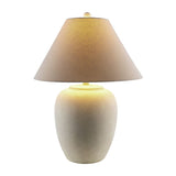 Modern European furniture - Antiqued White Ceramic Table Lamp - www.oroa.com