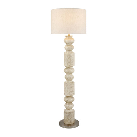 Modern European furniture - Cream Layered Base Floor Lamp - www.oroa.com