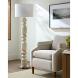 Modern European furniture - Cream Layered Base Floor Lamp - www.oroa.com