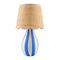 Modern European furniture - Striped Ceramic Seagrass Table Lamp - www.oroa.com