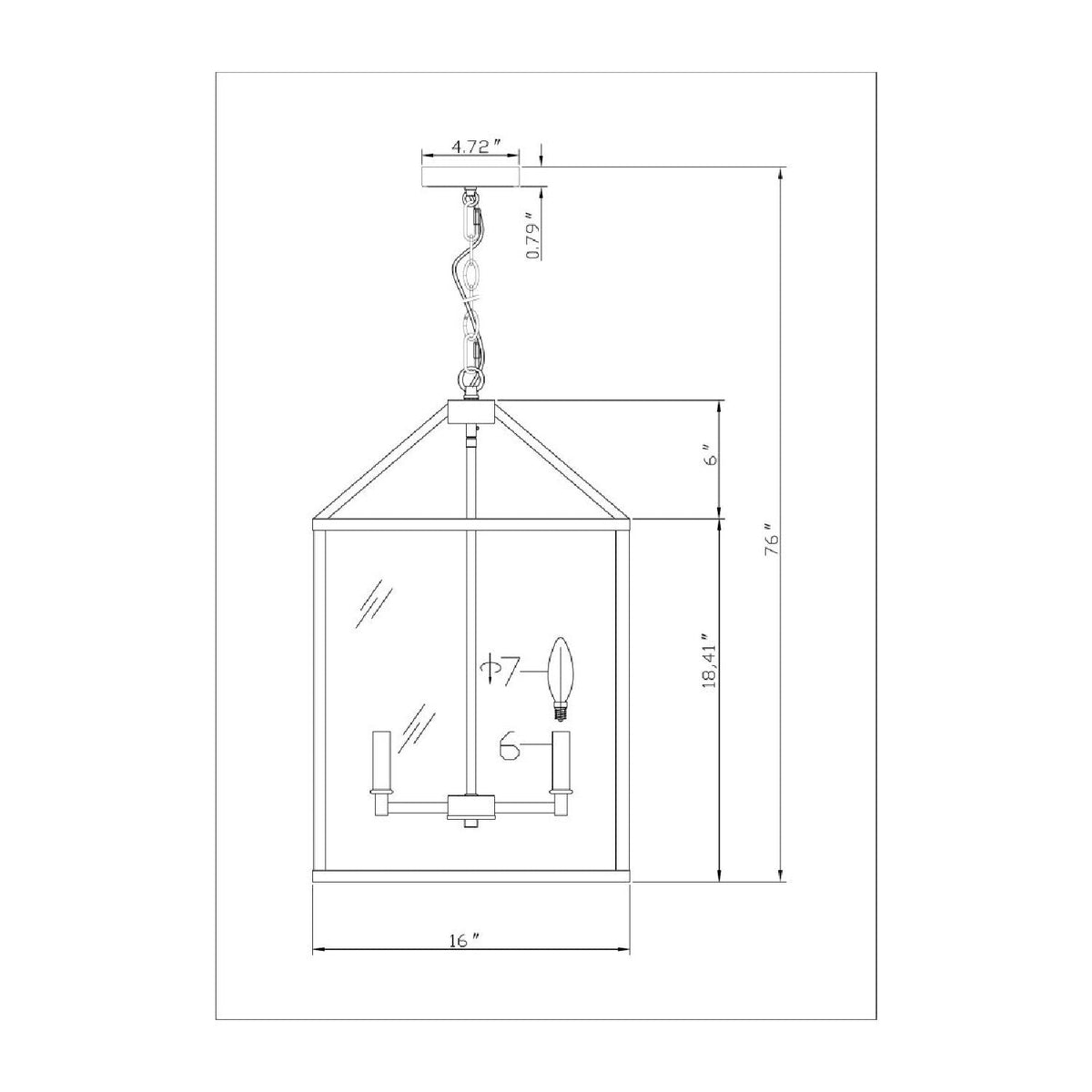 Modern European furniture - Iron-Framed 4-Light Chandelier - www.oroa.com