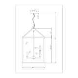 Modern European furniture - Iron-Framed 4-Light Chandelier - www.oroa.com