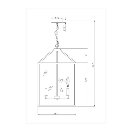 Modern European furniture - Iron-Framed 4-Light Chandelier - www.oroa.com