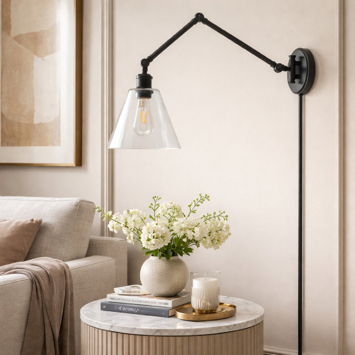 Modern European furniture - Adjustable Iron Arm Wall Lamp - www.oroa.com