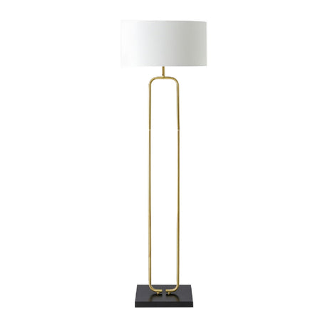 Modern European furniture - White Linen Accent Floor Lamp - www.oroa.com