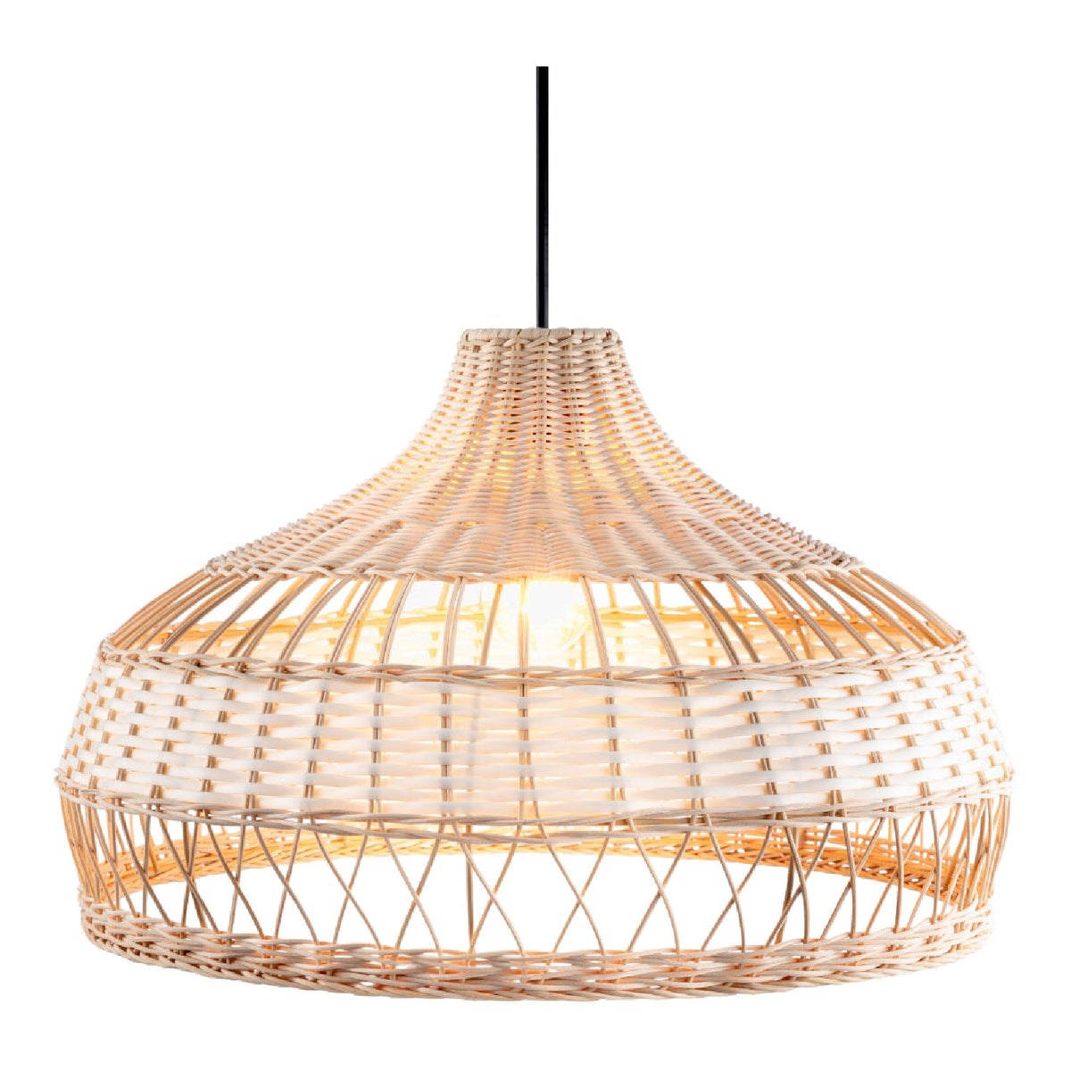 Modern European furniture - Braided Rattan Pendant Lamp - www.oroa.com