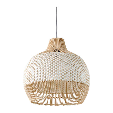 Modern European furniture - Two-Toned Braided Rattan Pendant Lamp - www.oroa.com