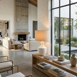 Modern European furniture - White Ceramic Accent Table Lamp - www.oroa.com
