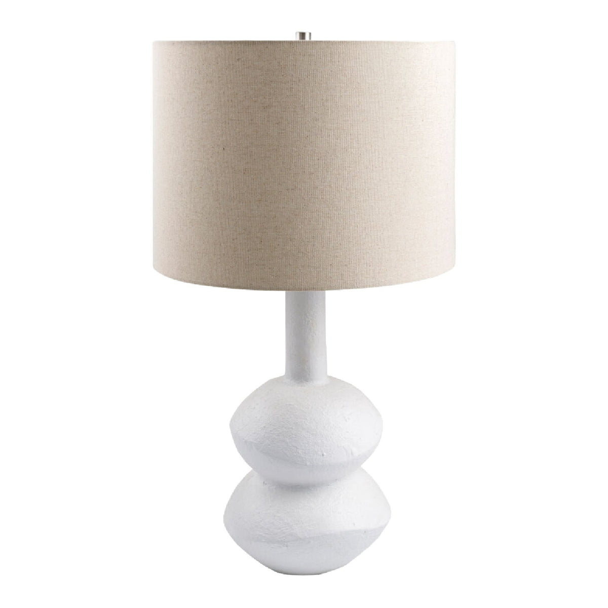 Modern European furniture - White Ceramic Table Lamp - www.oroa.com