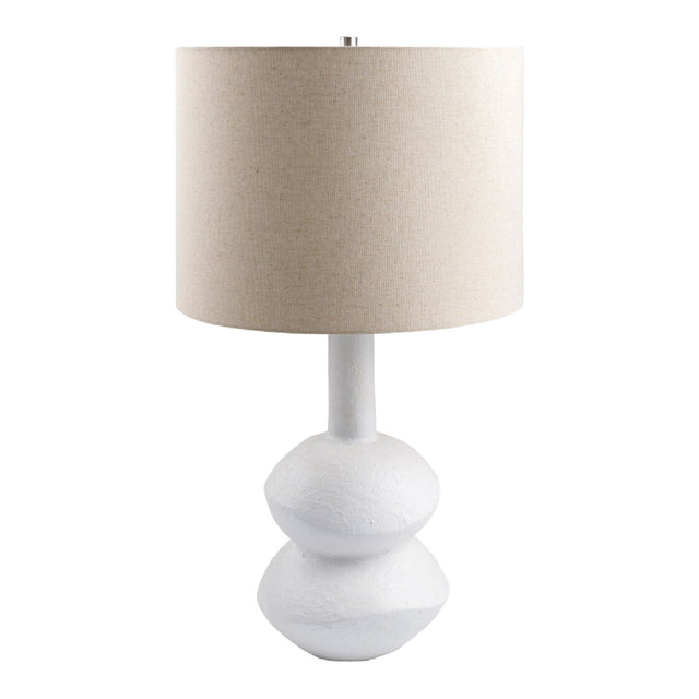 Modern European furniture - White Ceramic Table Lamp - www.oroa.com
