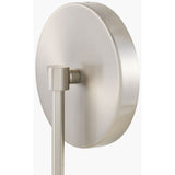 Modern European furniture - White Linen Silver Wall Lamp - www.oroa.com