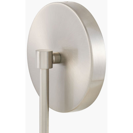 Modern European furniture - White Linen Silver Wall Lamp - www.oroa.com