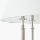 Modern European furniture -  White Linen 5-Light Chandelier - www.oroa.com