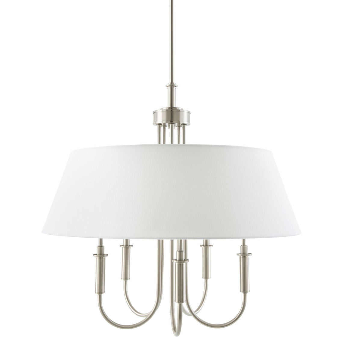 Modern European furniture -  White Linen 5-Light Chandelier - www.oroa.com