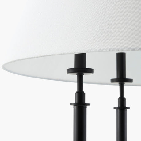 Modern European furniture -  White Linen 5-Light Chandelier - www.oroa.com