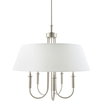 Modern European furniture -  White Linen 5-Light Chandelier - www.oroa.com