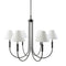 Modern European furniture - White Linen 6-Light Chandelier - www.oroa.com