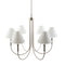 Modern European furniture - White Linen 6-Light Chandelier - www.oroa.com