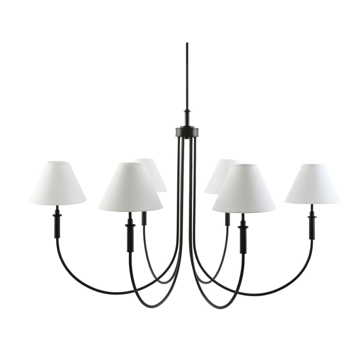 Modern European furniture - Linen Shade 6-Light Chandelier - www.oroa.com