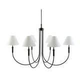 Modern European furniture - Linen Shade 6-Light Chandelier - www.oroa.com