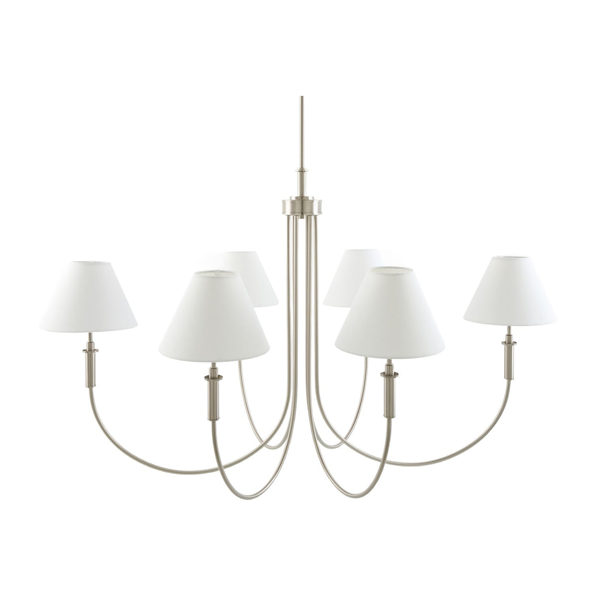 Modern European furniture - Linen Shade 6-Light Chandelier - www.oroa.com