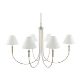 Modern European furniture - Linen Shade 6-Light Chandelier - www.oroa.com