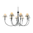 Modern European furniture - Linen Shade 8-Light Chandelier - www.oroa.com