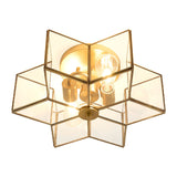 Modern European furniture - Iron-Framed Glass Ceiling Lamp - www.oroa.com