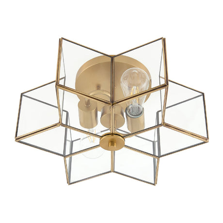 Modern European furniture - Iron-Framed Glass Ceiling Lamp - www.oroa.com