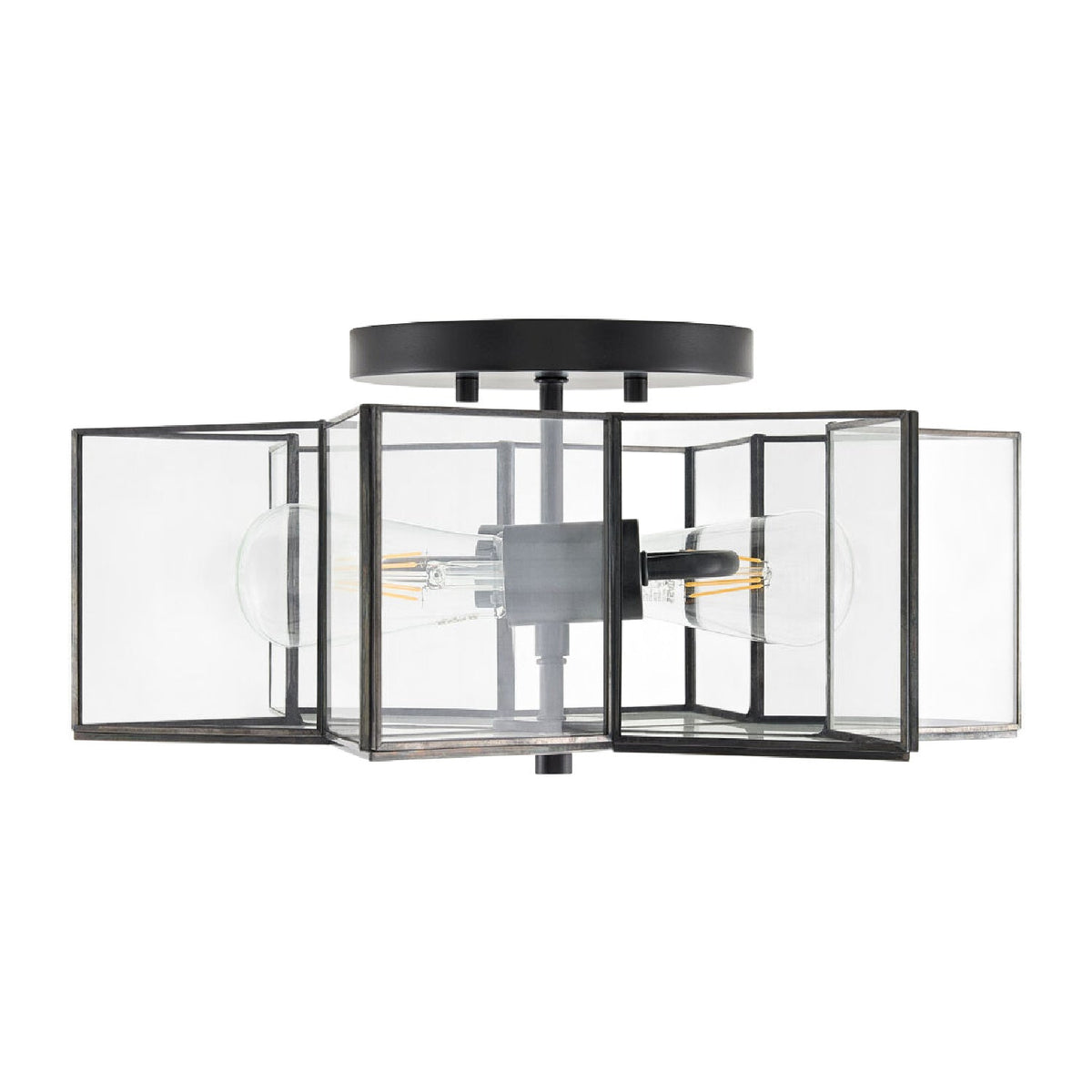 Modern European furniture - Iron-Framed Glass Ceiling Lamp - www.oroa.com