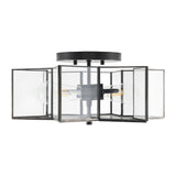 Modern European furniture - Iron-Framed Glass Ceiling Lamp - www.oroa.com