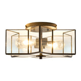 Modern European furniture - Iron-Framed Glass Ceiling Lamp - www.oroa.com