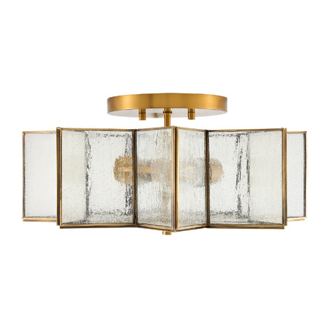 Modern European furniture - Iron-Framed Frosted Glass Ceiling Lamp - www.oroa.com