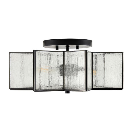 Modern European furniture - Iron-Framed Frosted Glass Ceiling Lamp - www.oroa.com