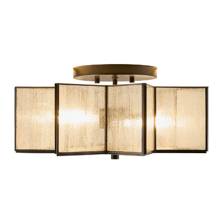 Modern European furniture - Iron-Framed Frosted Glass Ceiling Lamp - www.oroa.com
