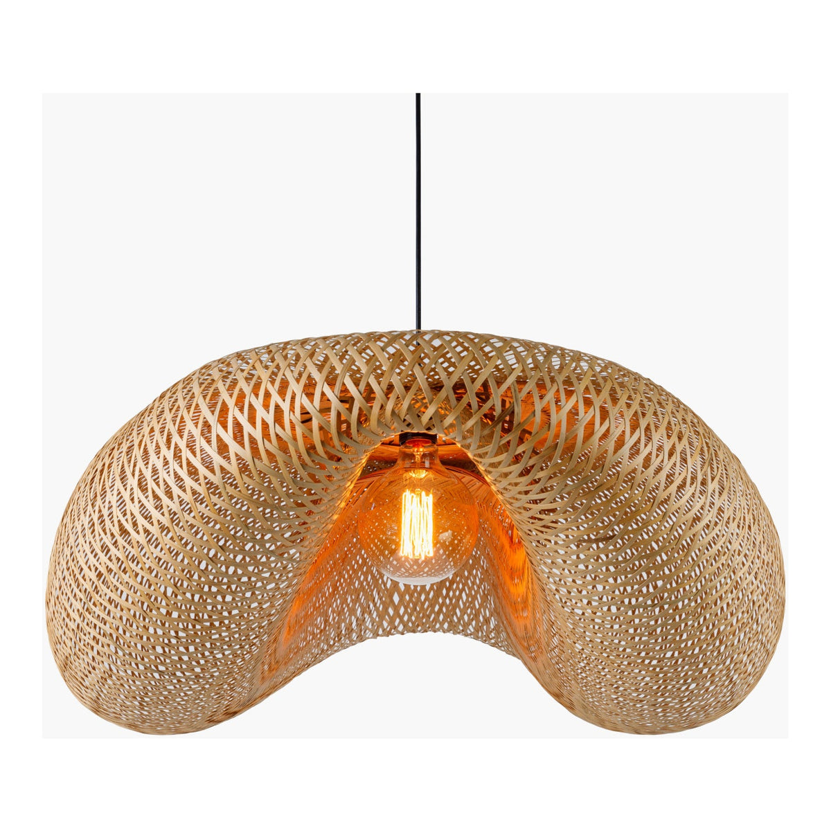 Modern European furniture - Braided Bamboo Pendant Lamp - www.oroa.com
