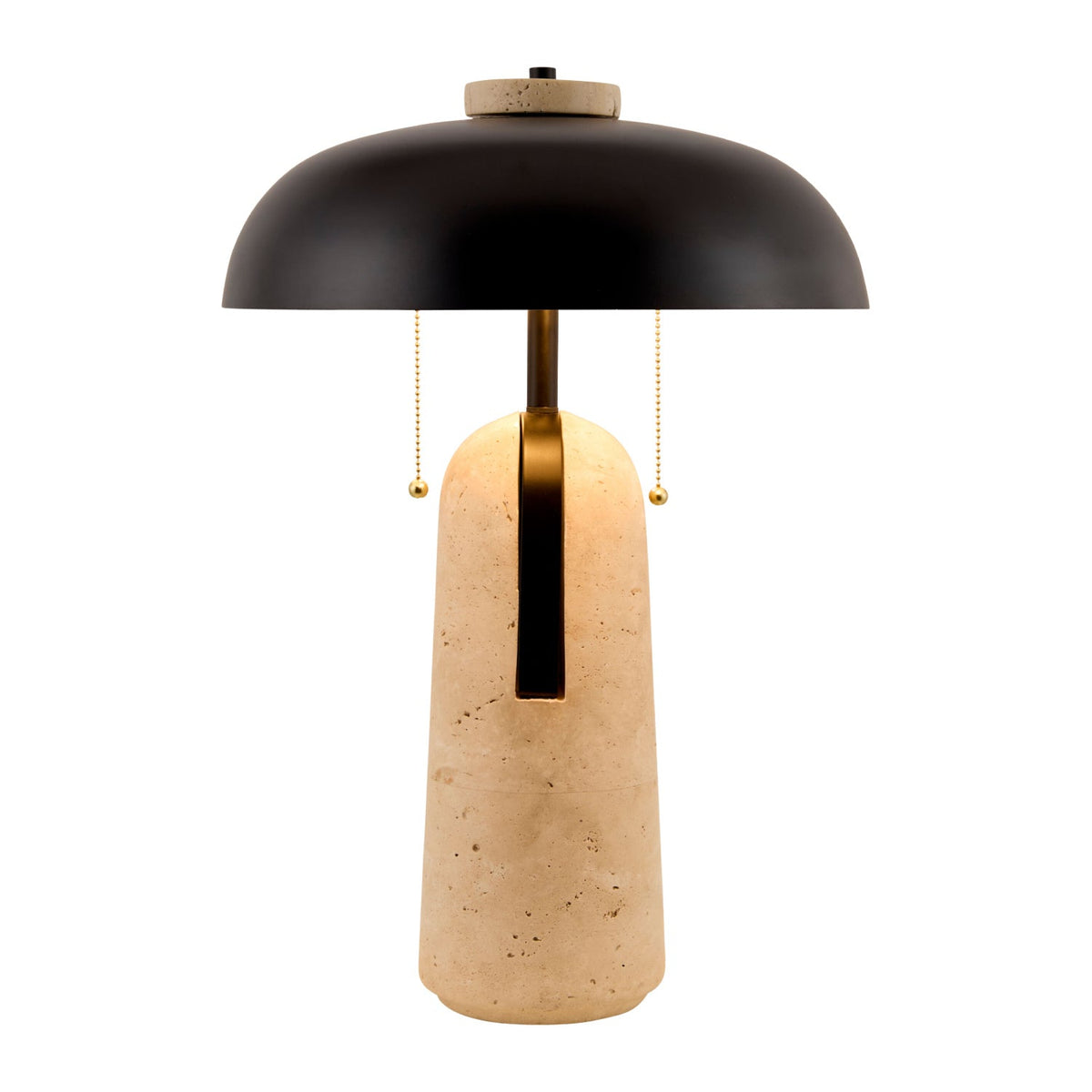 Modern European furniture - Black Brass Accent Table Lamp - www.oroa.com