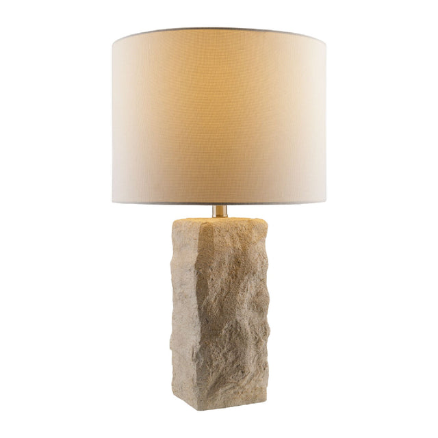 Modern European furniture - White Organic Textured Table Lamp - www.oroa.com