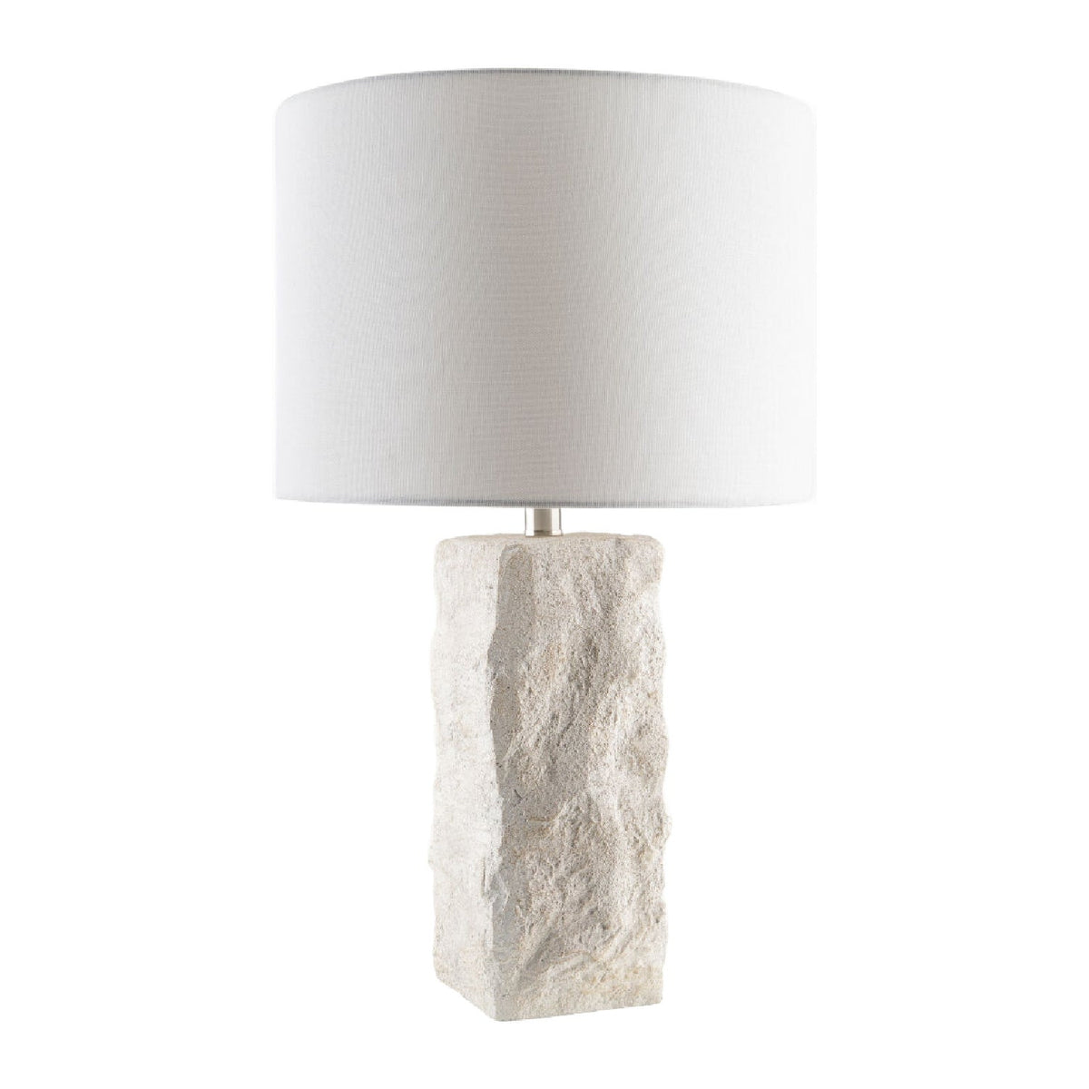 Modern European furniture - White Organic Textured Table Lamp - www.oroa.com
