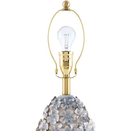Modern European furniture - Blue Floral Ceramic Table Lamp - www.oroa.com