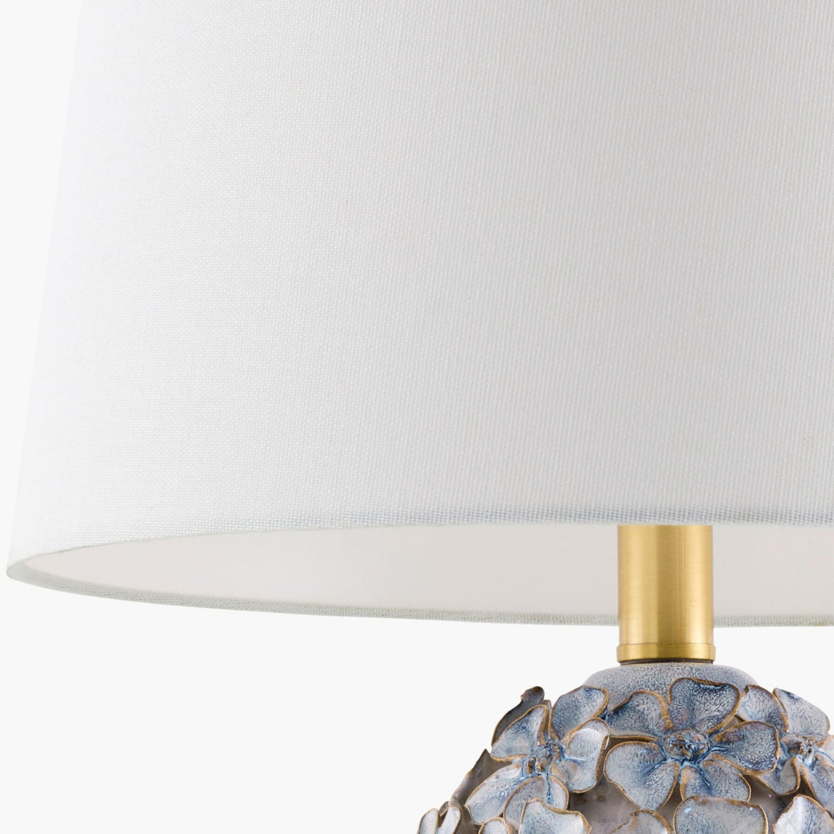 Modern European furniture - Blue Floral Ceramic Table Lamp - www.oroa.com