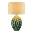 Modern European furniture - Green Ceramic Embossed Table Lamp - www.oroa.com