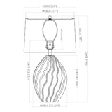 Modern European furniture - Green Ceramic Embossed Table Lamp - www.oroa.com