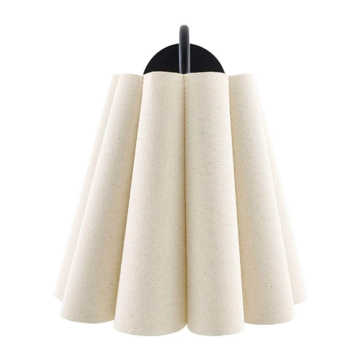 Modern European furniture - Pleated Cream Linen Wall Lamp - www.oroa.com