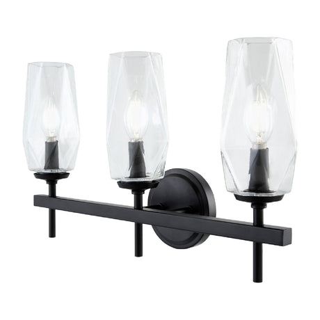 Modern European furniture - Faceted Clear Glass Wall Lamp - www.oroa.com