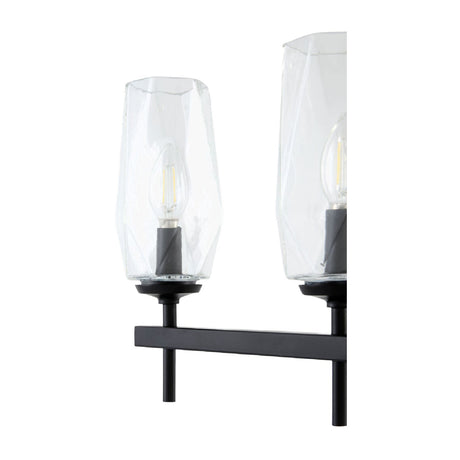 Modern European furniture - Faceted Clear Glass Wall Lamp - www.oroa.com