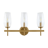 Modern European furniture - Faceted Clear Glass Wall Lamp - www.oroa.com